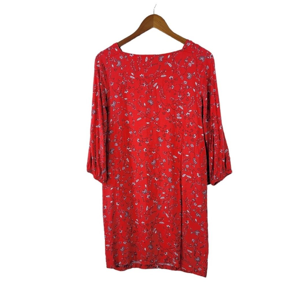 Gap Dress size XS Casual comfort knee length floral Boxy Keyhole Back Party